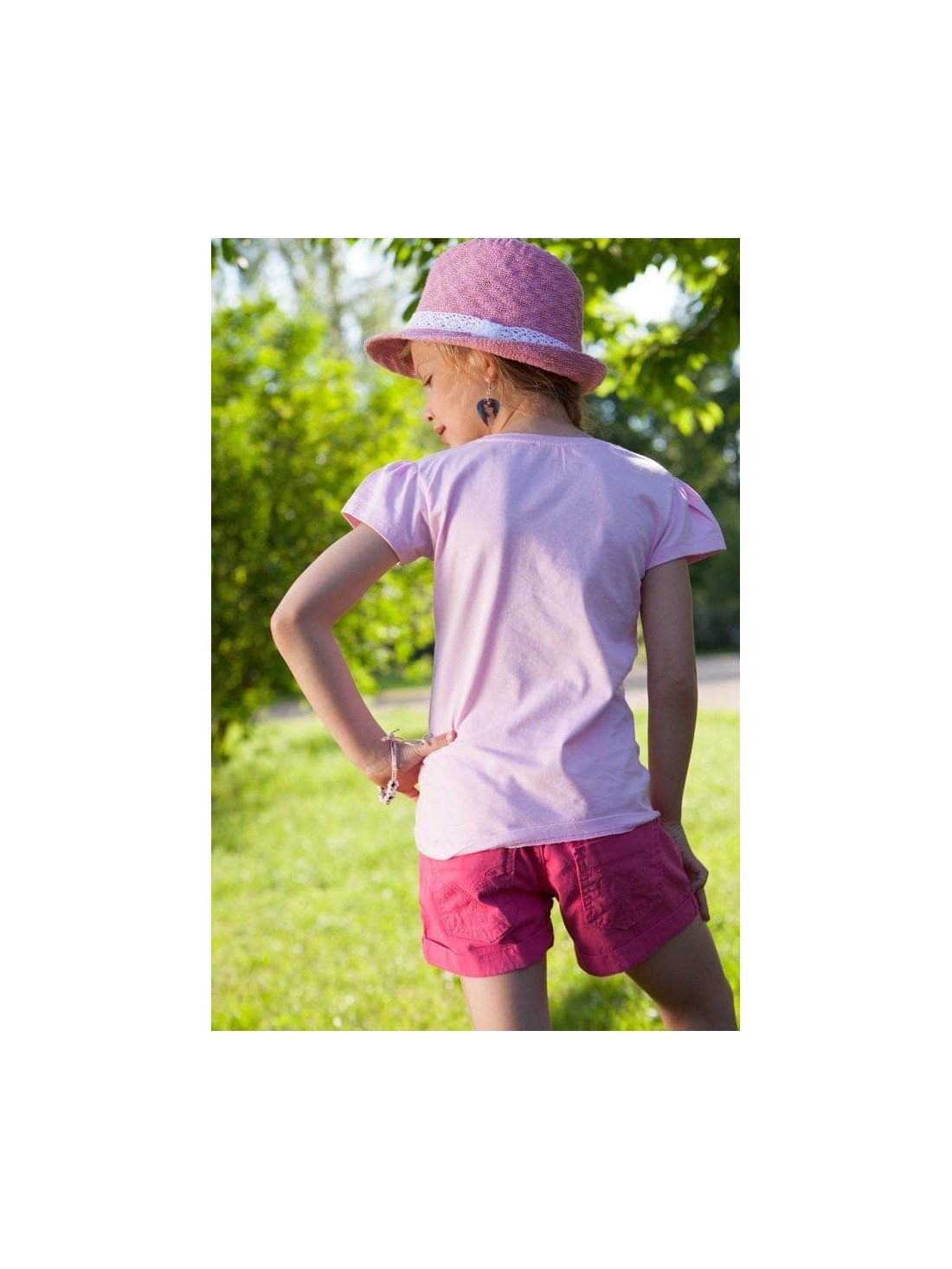 Magenta girls\' shorts DZ6015 - Online store - Boutique